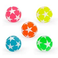 Flummi Neon-Star Glow in the Dark, sort.