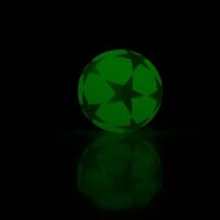 Flummi Neon-Star Glow in the Dark, sort.