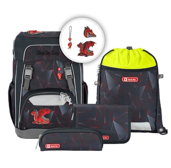 Step by Step Schulranzenset 5tlg Giant Dragon Drako