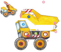 Bastelbogen Baustelle