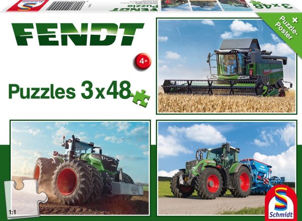 Fendt Puzzle 3x48 teile