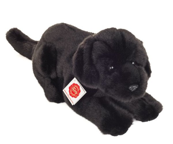 Labrador liegend schwarz 30 cm