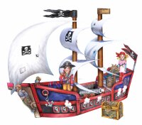 Bastelbogen Piratenschiff