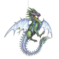 Bastelbogen Drachen