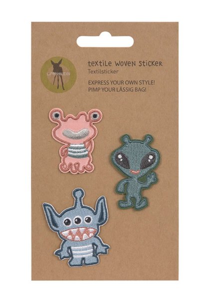 Lässig Textile Woven Sticker Monster