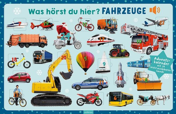 Was hörst du dier? Fahrzeuge - Adventskalender