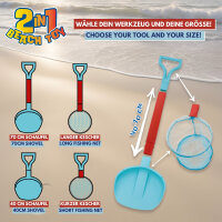 2in1 Beachtoy Set, Schaufel + Kescher