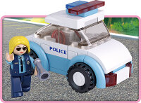 SLUBAN Mini-Bauset Streifenwagen mit Polizistin (69 Teile)