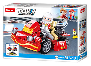 SLUBAN Pullback Auto "Go-Kart" (89 Teile)