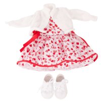 Puppenbekl. Ensemble Herzlich, 50cm
