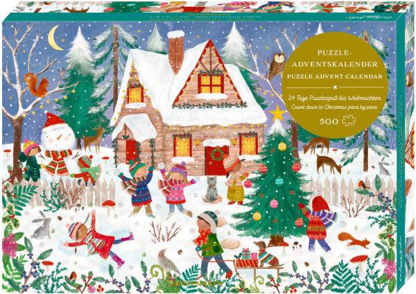 Adventskalender Fröhliche Winterzeit, Puzzle