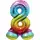 Stand Folienballon Regenbogen Zahl 8 40cm