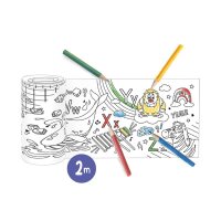 ABC CHAMPIONS Lern- und Ausmalspaß 2m Papierrolle