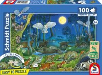 Tiere nachts im Wald, 100 Teile