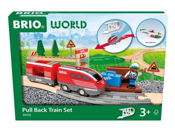 BRIO Zugset mit Rückziehmotor
