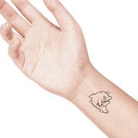 Tattoo Stone L Smilling Dolphin