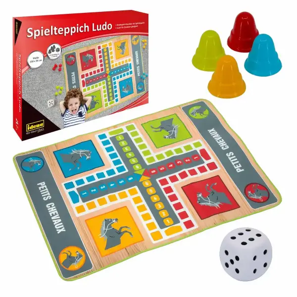 Spielteppich Ludo 130x93cm