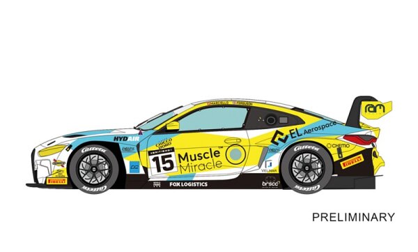 Dig124 BMW M4 GT3 RAM Racing, No. 15 British GT 2024