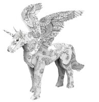 3D Puzzle Buch Einhörner