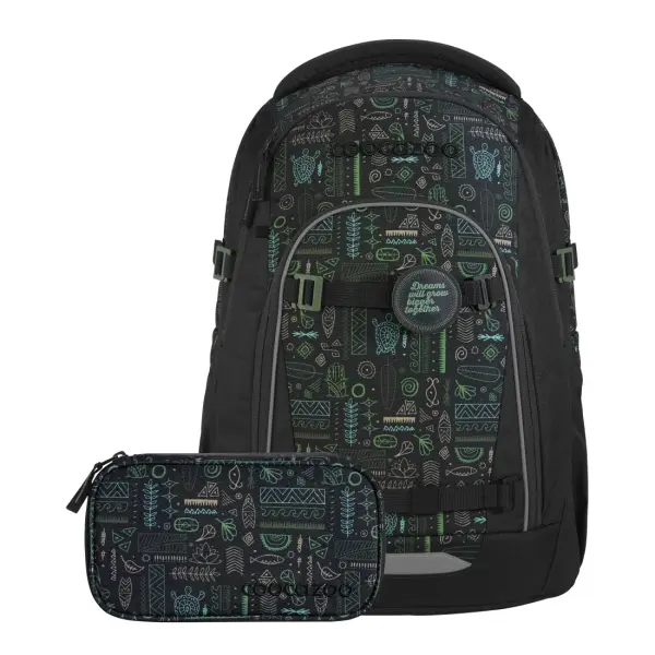 coocazoo Rucksack Set MATE Humedica, Free Spirit, 3-tlg.