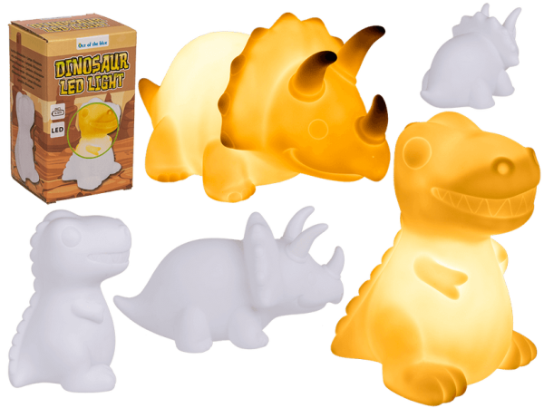 Leuchte, Dinosaurier, mit LED (inkl. 3 x KZ AG13)