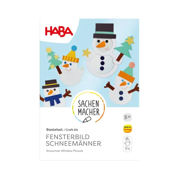 Bastelset - Fensterbild Schneemännet