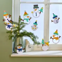 Bastelset - Fensterbild Schneemännet