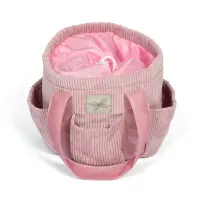 Pflegetasche aus Cord Rose