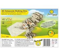 3D Holz Puzzle Funktionsmodell Walking Dino