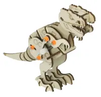 3D Holz Puzzle Funktionsmodell Walking Dino