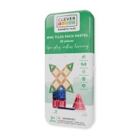 cleverclixx Mini Tiles Pack Pastellfarben – 28 teile
