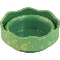 FABER-CASTELL Wasserbecher Clic&Go marble grün