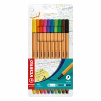 STABILO Fineliner point 88 Standardfarben 10 Stück