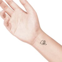 Tattoo Stone S kleiner Delphin