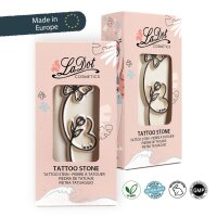 Tattoo Stone M Blumen mit Schmetterling