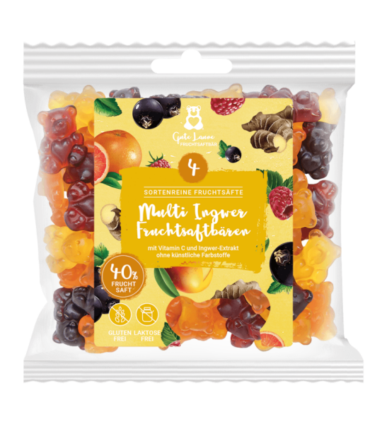 Multi Fruchtsaftbären mit Ingwer 150g