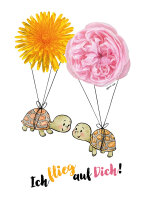 Postkarte Apic Ich flieg auf dich! Schildkröten