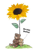 Postkarte Apic Du bist Dufte! Bär groß &...