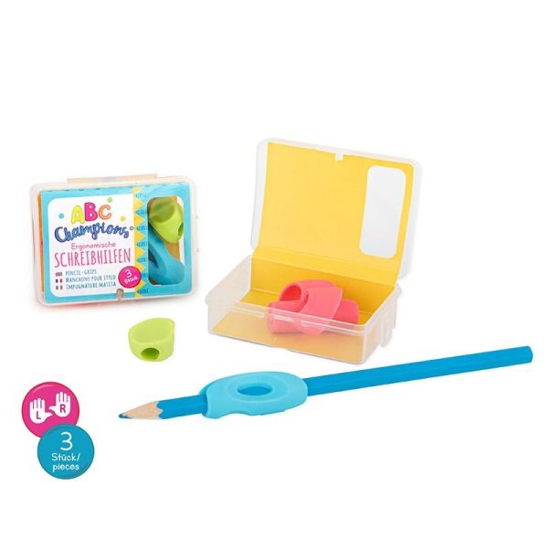 ABC CHAMPIONS Schreiblernhilfen ergnomisch 3er-Set