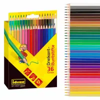 Idena Dreikant-Buntstifte 36 Farben Kartonetui