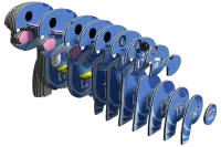 3D Bastelset Brontosaurus