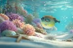 3D Bastelset Kugelfisch