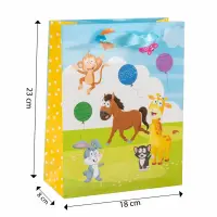 Geschenktasche Kindergeburtstag 18x23x8cm