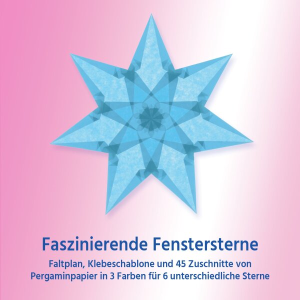 Fenstersterne Faszinierend  Hellblau, Hellgelb, Weiß