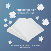 Fensterstern Zusatzpapier weiß