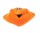 Wunschtraumkuschelmuschelkissen orange