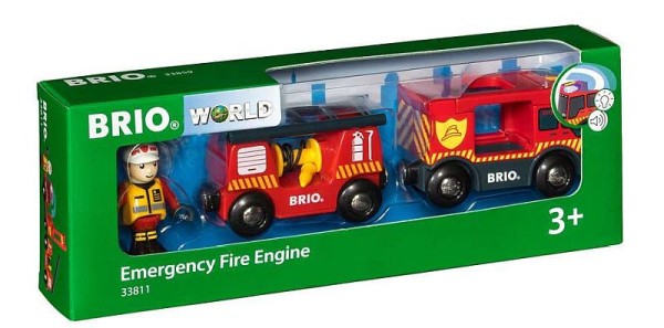 BRIO Feuerwehr-Leiterfahrzeug mit Licht & Sound