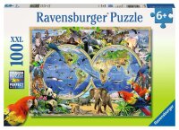 Puzzle Tierisch um die Welt (100 Teile)