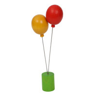Stecker Luftballons gelb/rot für rundum Geburtstagsring