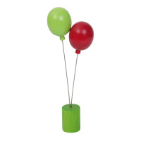 rundum Geb Stecker Luftballons grün/brombeere